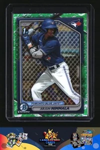 2024 Bowman Chrome Arjun Nimmala Green Crater #BP-142 - Bild 1 von 2