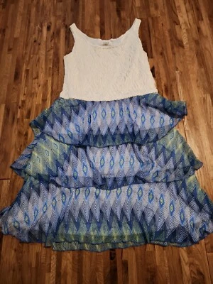 Vestido de encaje blanco brillante Cato para niñas con forro tejido de algodón talla XL (18 niñas) Foto 1 de 4