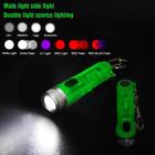 LED Torch Lamp Pocket USB Rechargeable Mini Keychain Keyring Camping U9E1