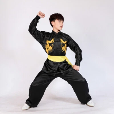 Silk Kung Fu Tai Chi Suit Uniform Martial Arts Changquan Uniform Outfit 5 Colors - Image 1 of 4