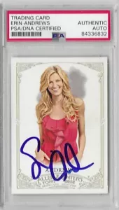 Erin Andrews Signed 2012 Topps Allen Ginter's PSA/DNA Encapsulated - Picture 1 of 2