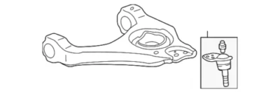 GM OEM 99-07 Avalanche 1500 Suspension Components-Lower Cntrl Arm 12475479 - Imagem 1 de 3