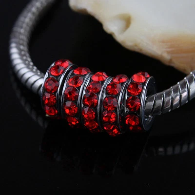 20 cuentas espaciadoras espaciadoras redondas de cristal checo rondelle platino 8 mm Foto 1 de 4