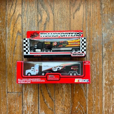 1/87 RACING CHAMPIONS MATCHBOX #28 DAVEY ALLISON Team Transporter Lot of 2 - Image 1 of 4