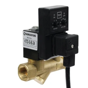 Kingston KTD-S-B-24 Automatic Timed Electric Drain Valve W/ Built In Strainer - Picture 1 of 2