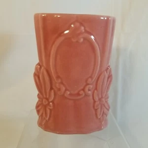 Vintage Rosa Kunstkeramik Vase Mid Century Art Deco - Bild 1 von 11