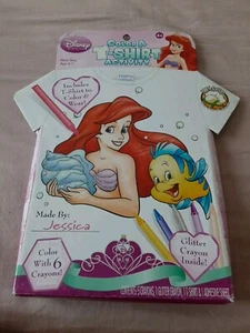 Little MERMAID ARIEL Disney Hágalo Usted Mismo Color A Camiseta Actividad - Nuevo en Caja Edad 4-7 Crayones - Imagen 1 de 5