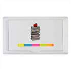 'Apple On Book Stack' Sticky Note Ruler Pad (ST00017257)