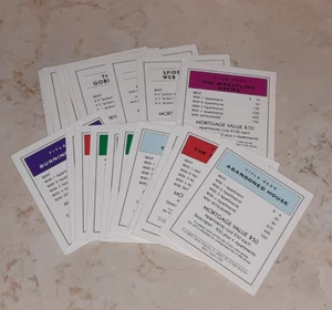 Spiderman Monopoly Board Game Replacement Piece CARDS - Picture 1 of 8