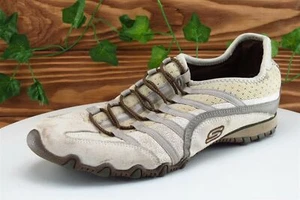 SKECHERS Women Size 8 M Shoes Brown Fashion Sneakers Leather 21552 - Imagen 1 de 8