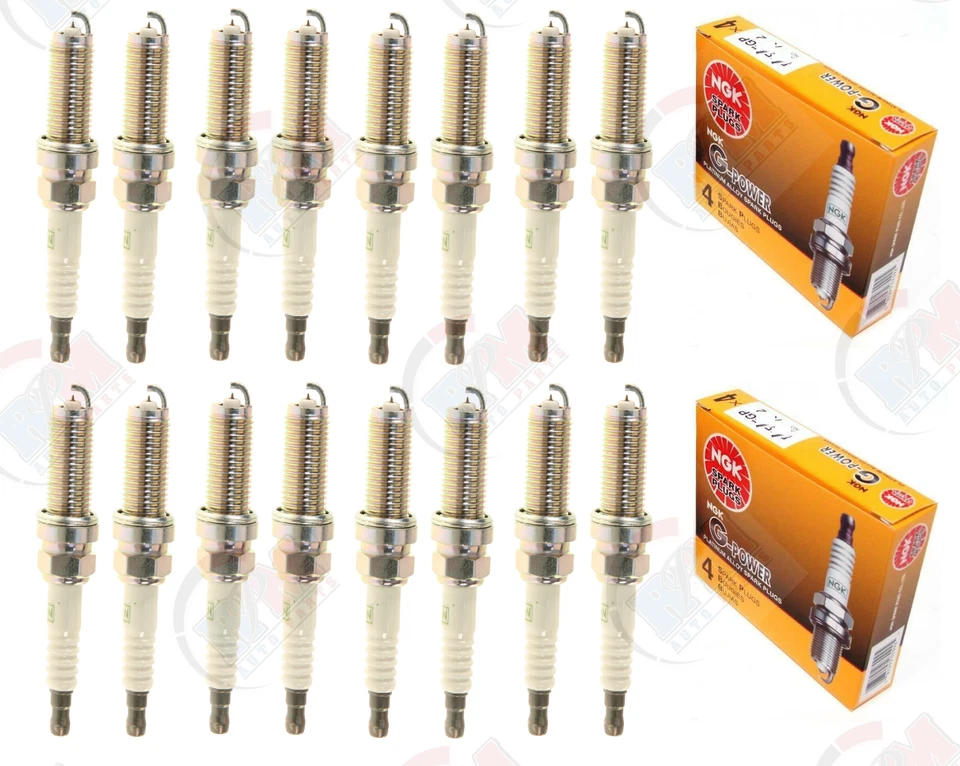 NGK "PLATINUM" Spark Plugs Set of 16 for 2015-2019 Dodge Challenger Charger 6.2L — 第 1/1 张图片