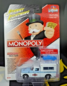 Johnny Lightning Monopoly 1960 Studebaker With Camper White Lightning 1/64 - Picture 1 of 2