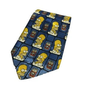 The Simpsons Homer Tie Vintage Official Fox - Duff Beer Novelty Fun 90s vtd ety - Picture 1 of 5
