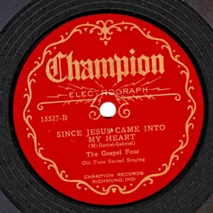Gospel Four 78 Kann The World See Jesus IN You / Since Jesus Champion 15527 E+ - Imagen 1 de 2