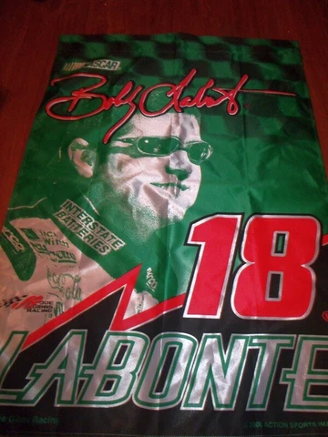Vintage 2000 Action Sports BOBBY LABONTE NASCAR Racing Garden Flag 27" x 40" Cover