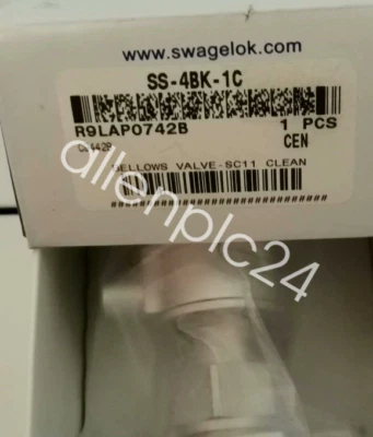 NEW Swagelok SS-4BK-1C Stainless steel corrugated FedEx or DHL - Image 1 of 2