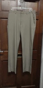 A(X)IST Beige Pinstripe Polyester Dress Pants Men's Size 34 X 34 - Picture 1 of 5