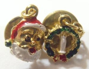1950s antique Christmas religious Catholic Saint Mary Santa Clause pin set 53574 - Picture 1 of 7
