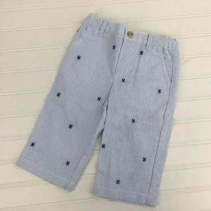 Kitestrings by Hartstrings Pantalones Infantil 6-9 meses NUEVO Seersucker a rayas con cintura ajustable - Imagen 1 de 6