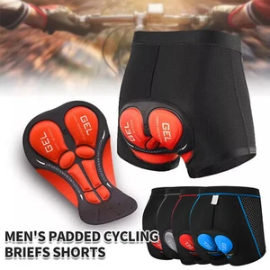 Gel Padded Short Pants Men Cycling Bike Bicycle Riding Underwear Sports Shorts - Picture 1 of 18