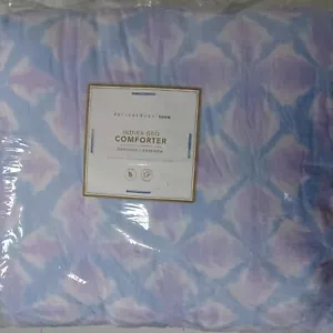 Pottery Barn Teen Indira Geo F/Q Comforter Lavender Multi New - Picture 1 of 5