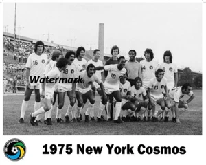 1975 NASL New York Cosmos Team Bild Pele 8 x 10 Foto Bild - Bild 1 von 1