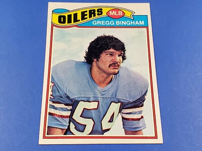 1977 TOPPS FOOTBALL #366 GREGG BINGHAM HIGH GRADE NEAR MINT NRMT - Image 1 of 3