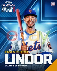 Foto de béisbol de Francisco Lindor 2025 All Star Game New York Mets 8x10 MLB - Imagen 1 de 1