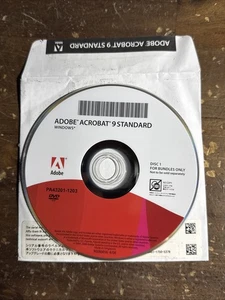 Adobe Acrobat  9 Standard for Windows with Serial # - VERY GOOD CONDITION Disc1 - Picture 1 of 1