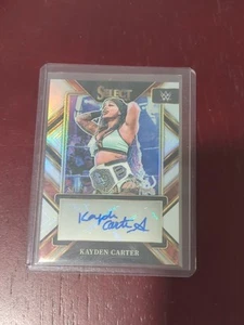 2023 Select WWE Signature Selections #SLKCT Kayden Carter Flash Prizm Auto - Picture 1 of 2