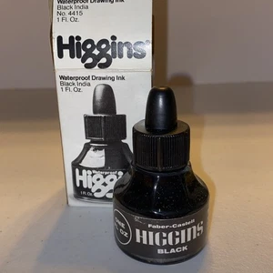 HIGGINS Nº 4415 1 fl. oz. Tinta de dibujo impermeable - NEGRO INDIA - Imagen 1 de 3