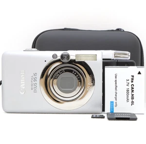 Canon IXUS 95 IS 10.0MP Compact Digital Camera Silver Tested Full Kit Fast Post - Picture 1 of 17