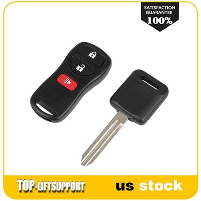Remote Car Fob + Key For INFINITI For FX35 3.5L 2003 2004 2005-2009 3buttons New - Image 1 of 4