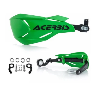 Acerbis Handguards Enduro MX Handprotektoren X-Factory Verde Nero - Immagine 1 di 3