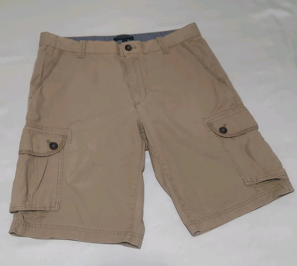 Pantalón Corto Banana Republic Hombre Hot Cargo Bellota 100% Algodón Talla 34 Foto 1 de 4