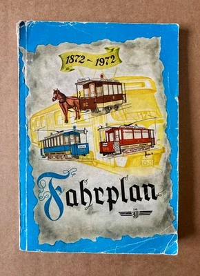 Jubiläumsfahrplan 100 Jahre Straßenbahn in Leipzig von 1972 DDR - Bild 1 von 4