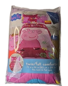 Peppa Pig Twin/Full Comforter Only 72in X 86in Reversible Multicolor - Picture 1 of 14