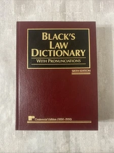 Black's Law Dictionary with Pronunciations 6th Centennial Edition - Picture 1 of 9