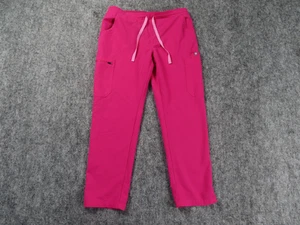 Figs Yola Scrub Pants Damen Medium PETITE Shocking Pink Skinny Medizinische Krankenpflege - Bild 1 von 13
