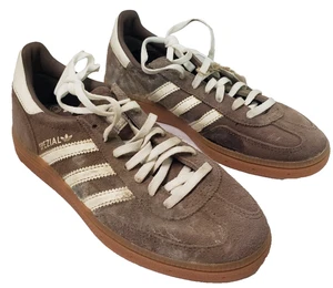 Adidas Womens Handball Spezial Shoes, Earth Strata/Off White/Gum, US 6.5 *DEFECT - Picture 1 of 24
