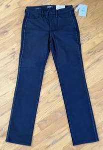 NYDJ Sheri Slim JEANS~Size 4~”Storm” BLACK Stretch Tuxedo Stripe LIFT X TUCK NWT - Picture 1 of 12