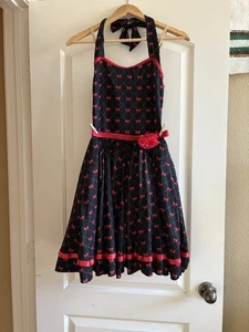 Disfraz de Baile Weissman Adulto S, Negro y Rojo, Vestido Estilo Años 50 a 60 Con Acampanado - Imagen 1 de 12