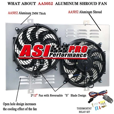 For 1972~79 1973 Ford LTD II Thunderbird Mongeto V8 Aluminum Radiator Fan Shroud - Image 1 of 4