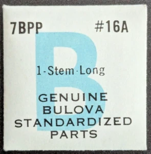 NOS NEW Genuine Bulova Cal. 7BPP # 16A Long Winding Stem - Vintage Watch Part - Picture 1 of 2