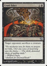 Cruel Edict - Foil 9th Edition MP MTG