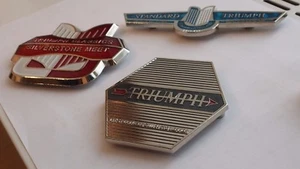3 X Triumph classic car grill badge - stag-tr6-dolomite-spitfire-tr2-tr3-tr4- - Picture 1 of 11