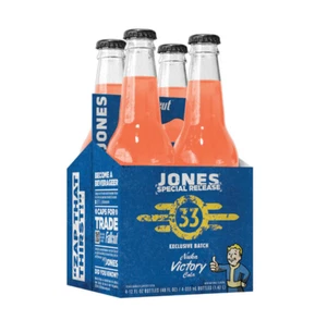 🚀 Jones Soda Official Fallout Nuka-Cola Victory 4-Pack w/ Carrier Fallout - Picture 1 of 2