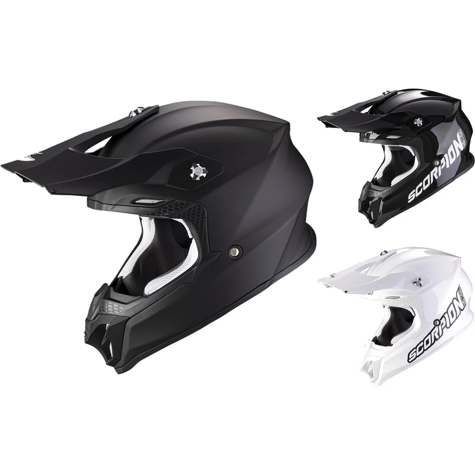Scorpion Offroad Casque VX-16 Evo Air Solid Moto Casque Cross Off-Road - Photo 1/1