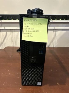 Dell 3070 SFF PC, Core i5-9500, 3.00GHz, 16GB RAM, 256GB SSD, Win11.P & Power - Bild 1 von 4