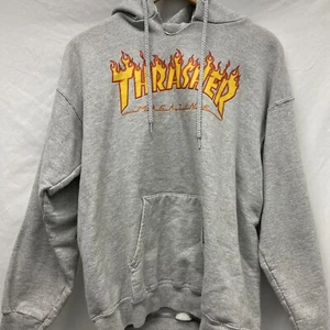 Thrasher Magazine Hoodie Men Size Medium Gray Pullover Sweatshirt - Picture 1 of 9